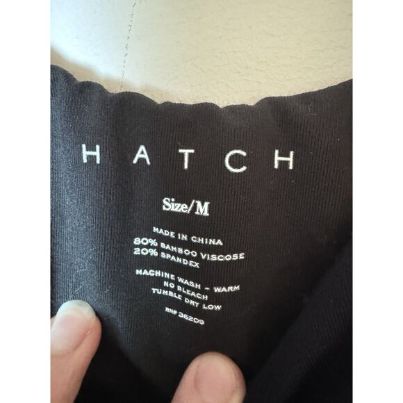 HATCH Maternity Body Midi Tank Dress Black Bamboo Stretch Sz M - Picture 5 of 14